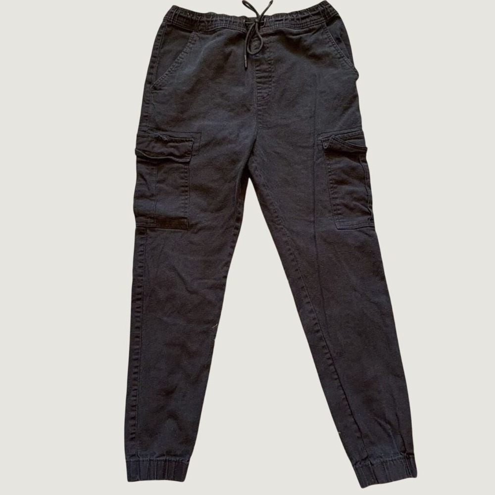 Public Supply Co NYC Mens Black Cargo Jogger Pants Size Medium Drawstring NYC